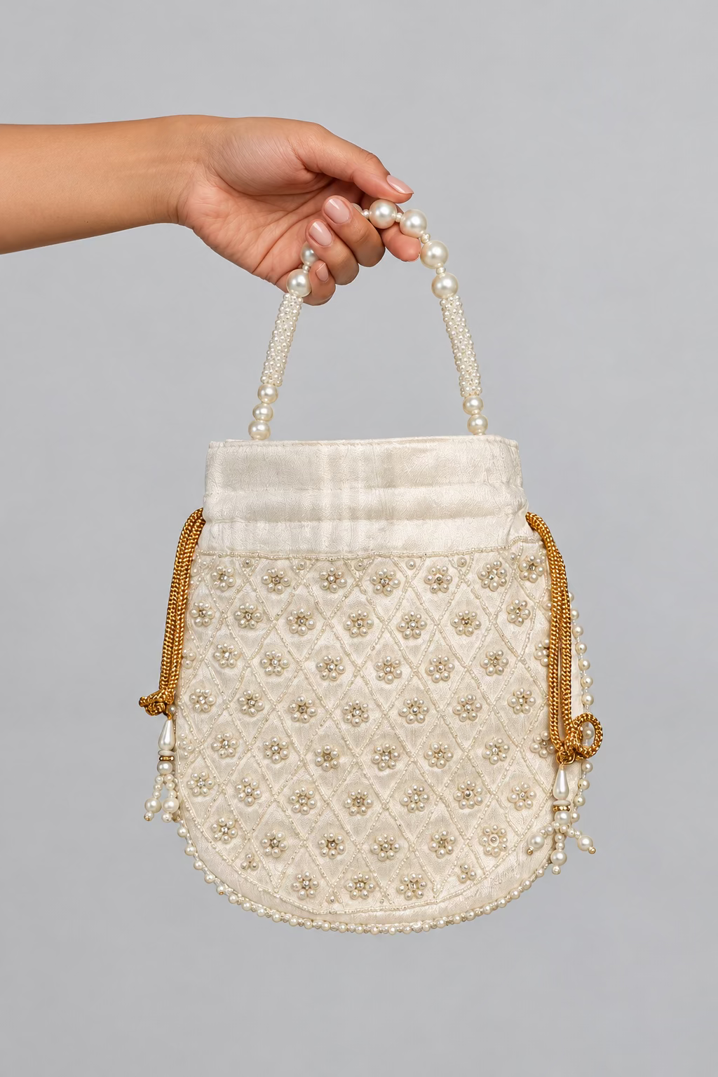 White Moti Potali By Rang & Rani