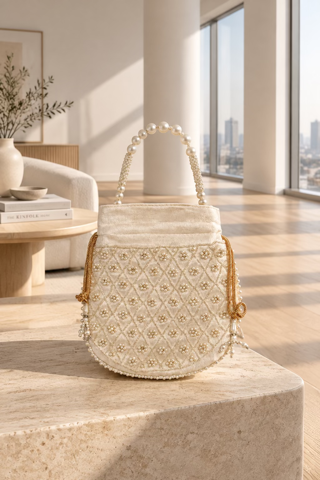White Moti Potali By Rang & Rani