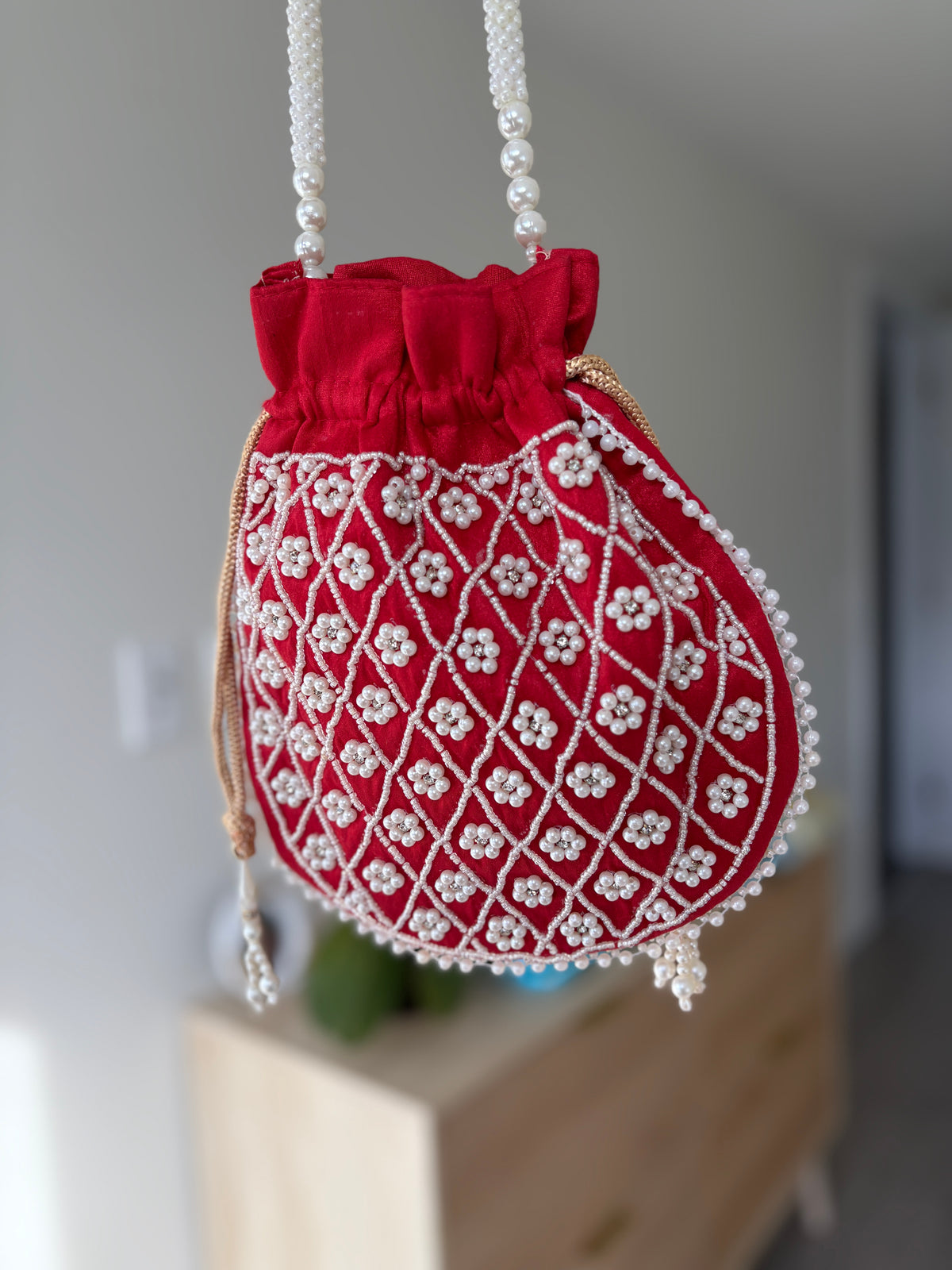 Red Moti Potali by Rang & Rani