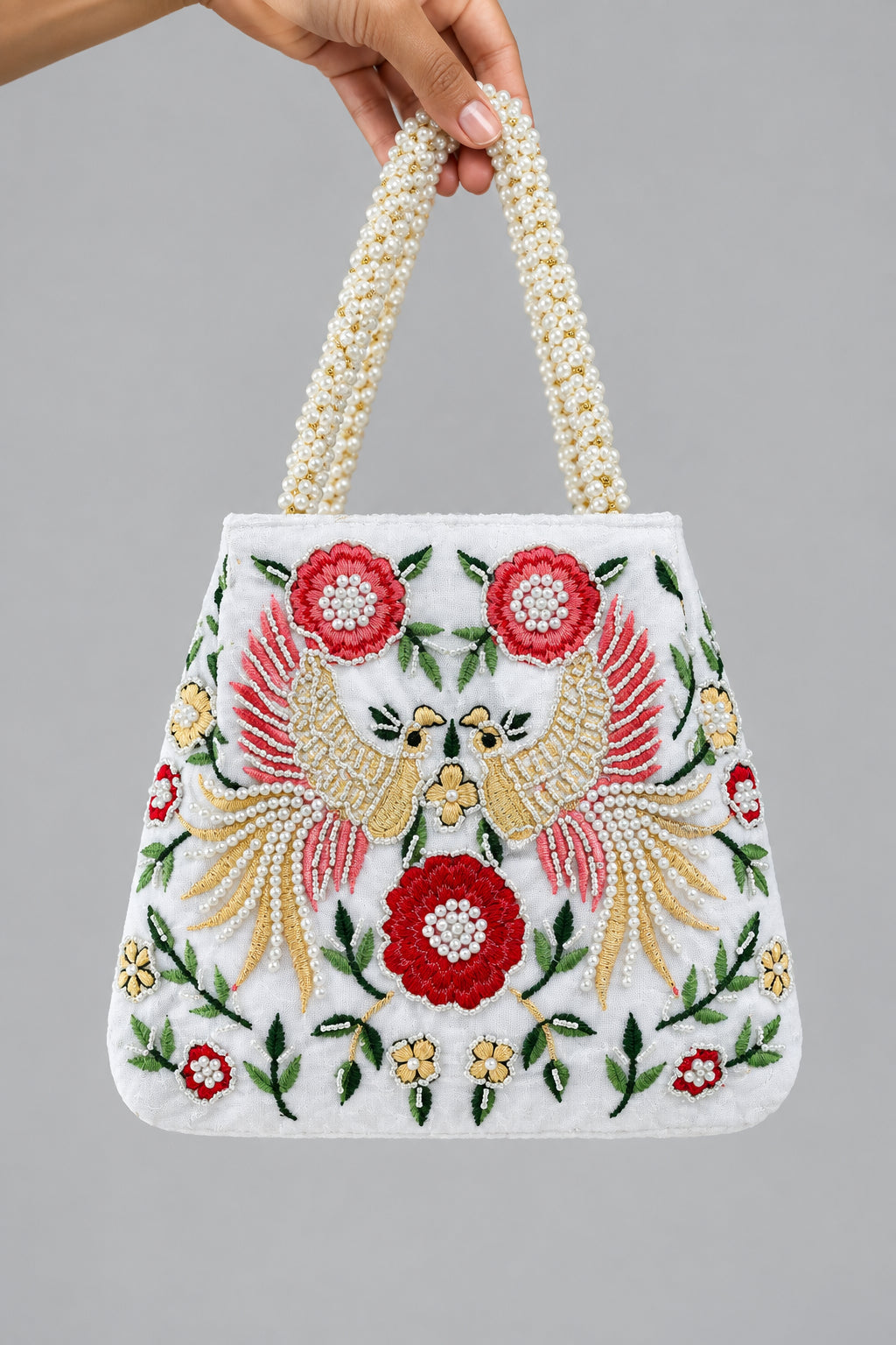White Mor Potali by Rang & Rani