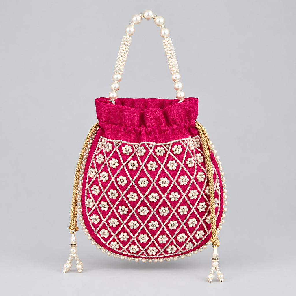 Pink Moti Potali For Women by Rang & Rani
