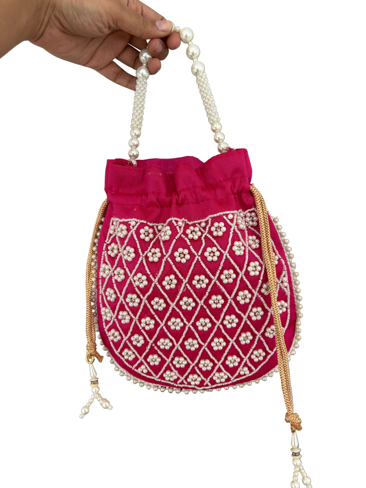 Pink Moti Potali For Women by Rang & Rani