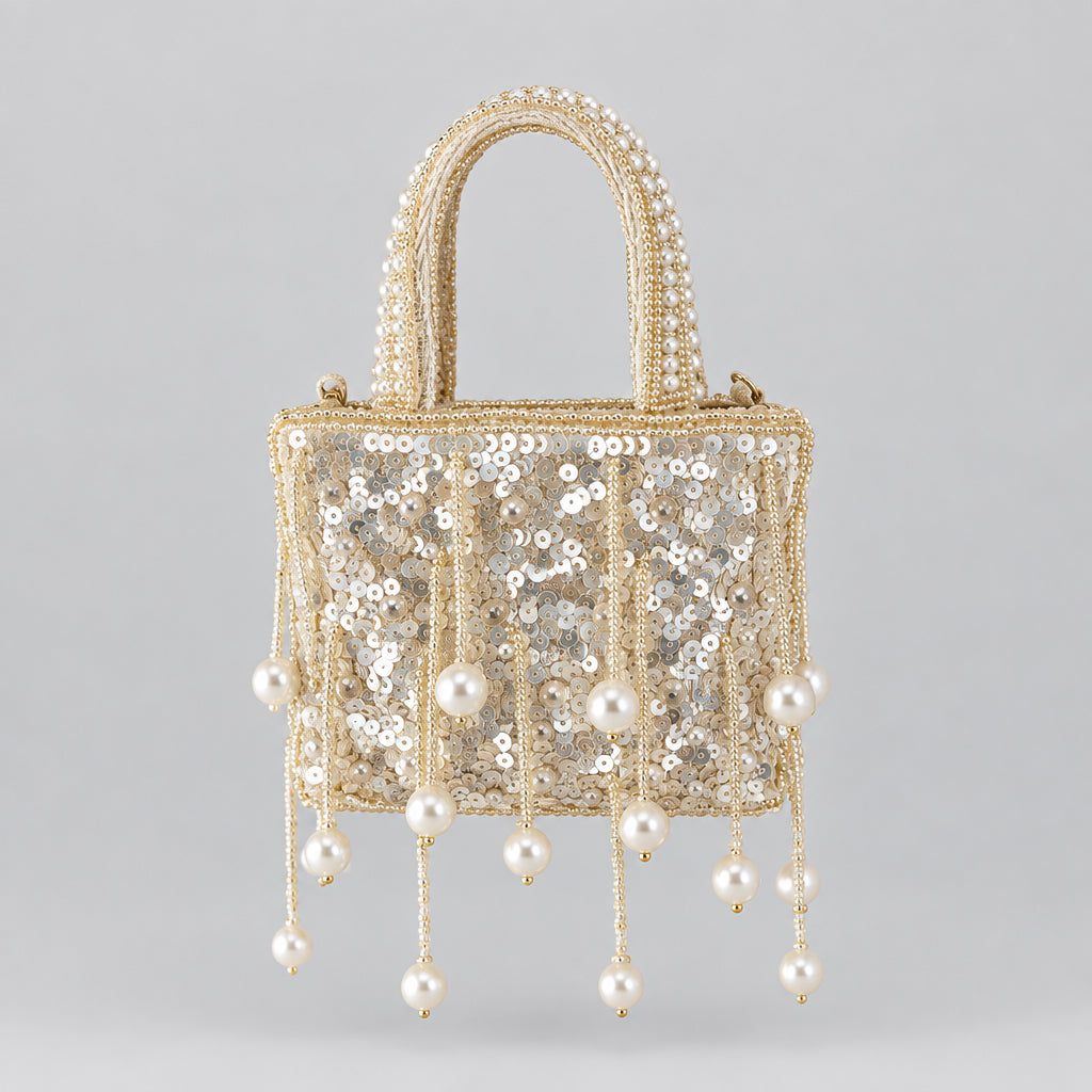 Ivory purse For Women By Rang & Rani