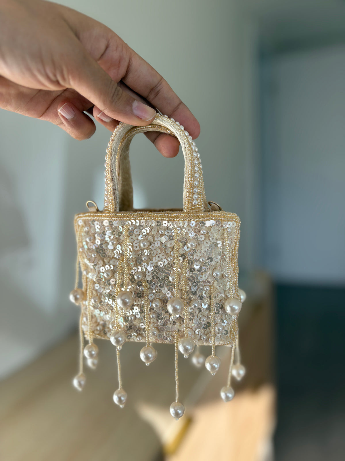 Ivory purse For Women By Rang & Rani
